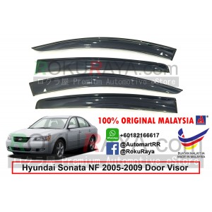 Hyundai Sonata NF (5th Gen) 2005-2009 AG Door Visor Air Press Wind Deflector (Big 12cm Width)